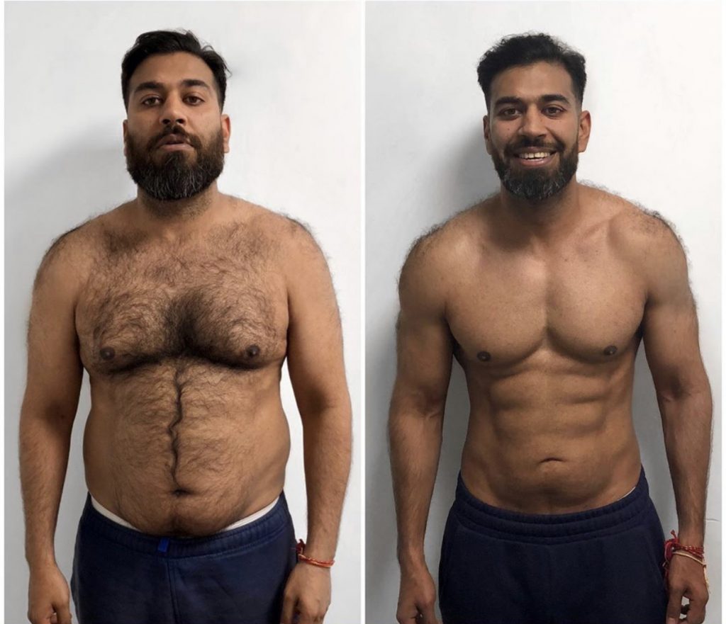 fat loss results by London's leading team pf personal trainer