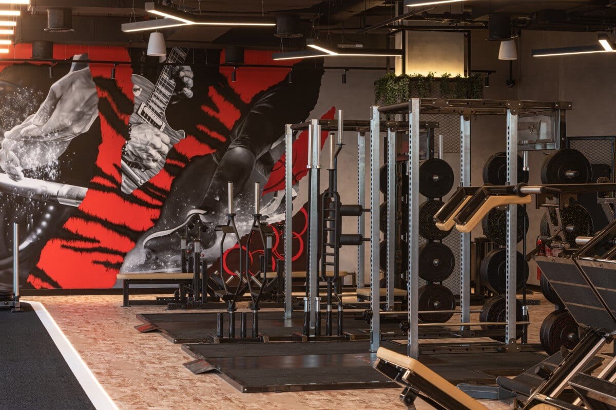 Roar Fitness Dubai personal training studio interior design