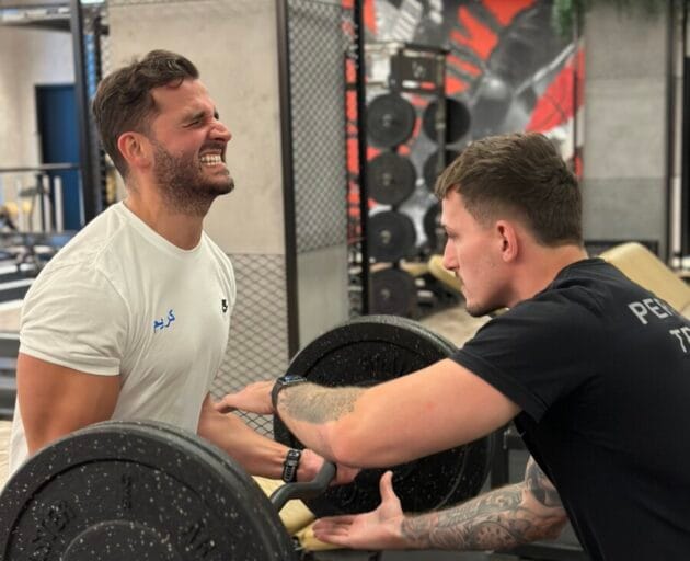 Personal training session at Roar Fitness Dubai